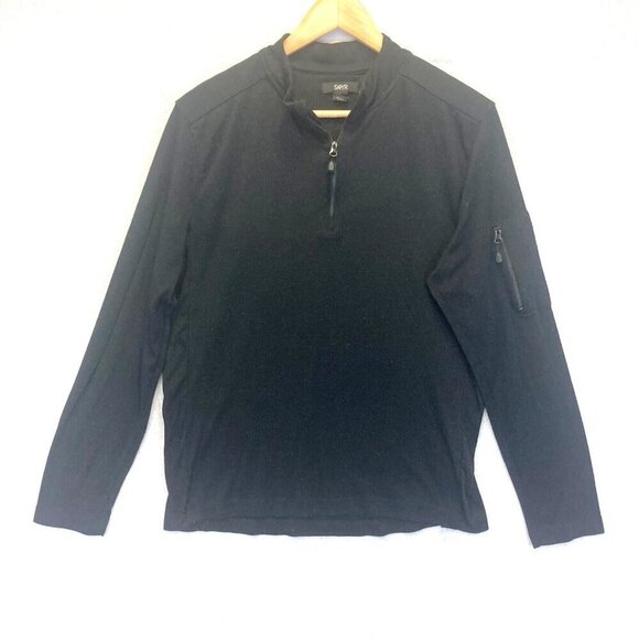 Skyr 1/4 Zip Long Sleeve Shirt Womens Medium M Black Base Layer Winter Skiing - Picture 1 of 12